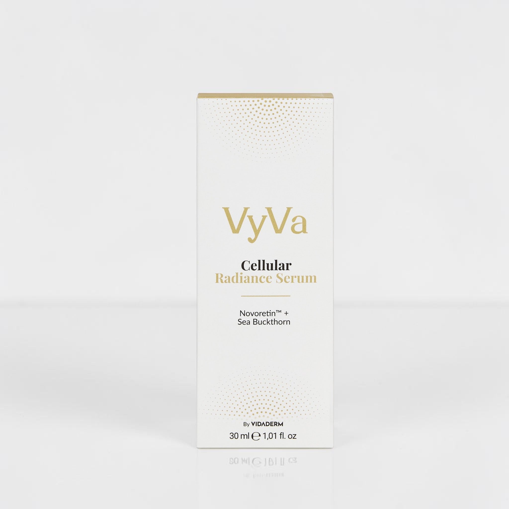 VyVa Cellular Radiance Serum brand and trust signal panel