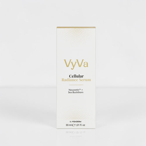 VyVa Cellular Radiance Serum brand and trust signal panel