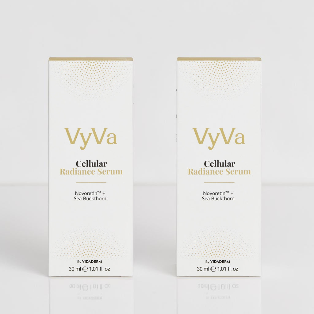VyVa Cellular Radiance Serum brand and trust signal panel
