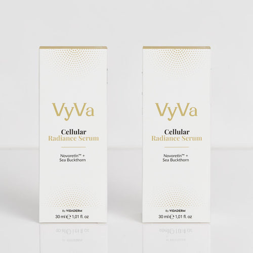 VyVa Cellular Radiance Serum brand and trust signal panel