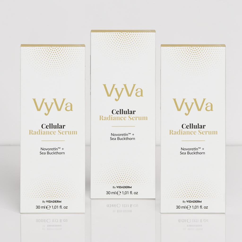 VyVa Cellular Radiance Serum brand and trust signal panel