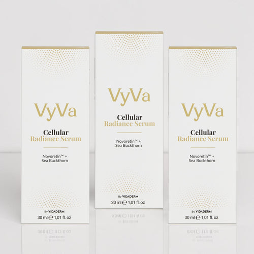 VyVa Cellular Radiance Serum brand and trust signal panel