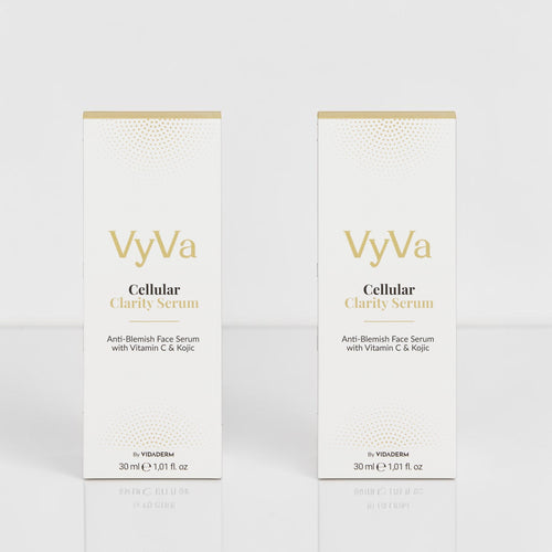 VyVa Cellular Clarity Serum brand and trust signal panel