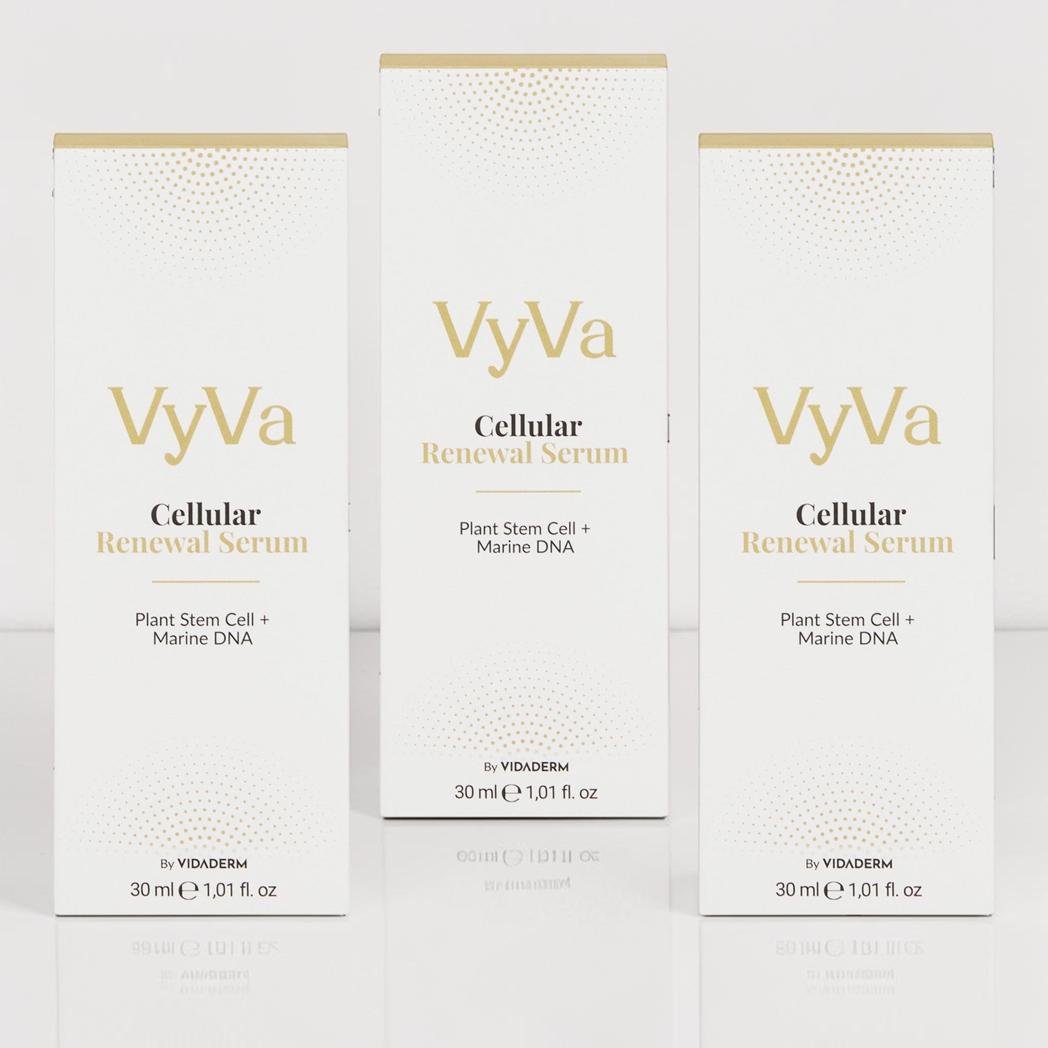 VyVa Cellular Renewal Serum brand and trust signal panel
