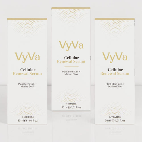 VyVa Cellular Renewal Serum brand and trust signal panel