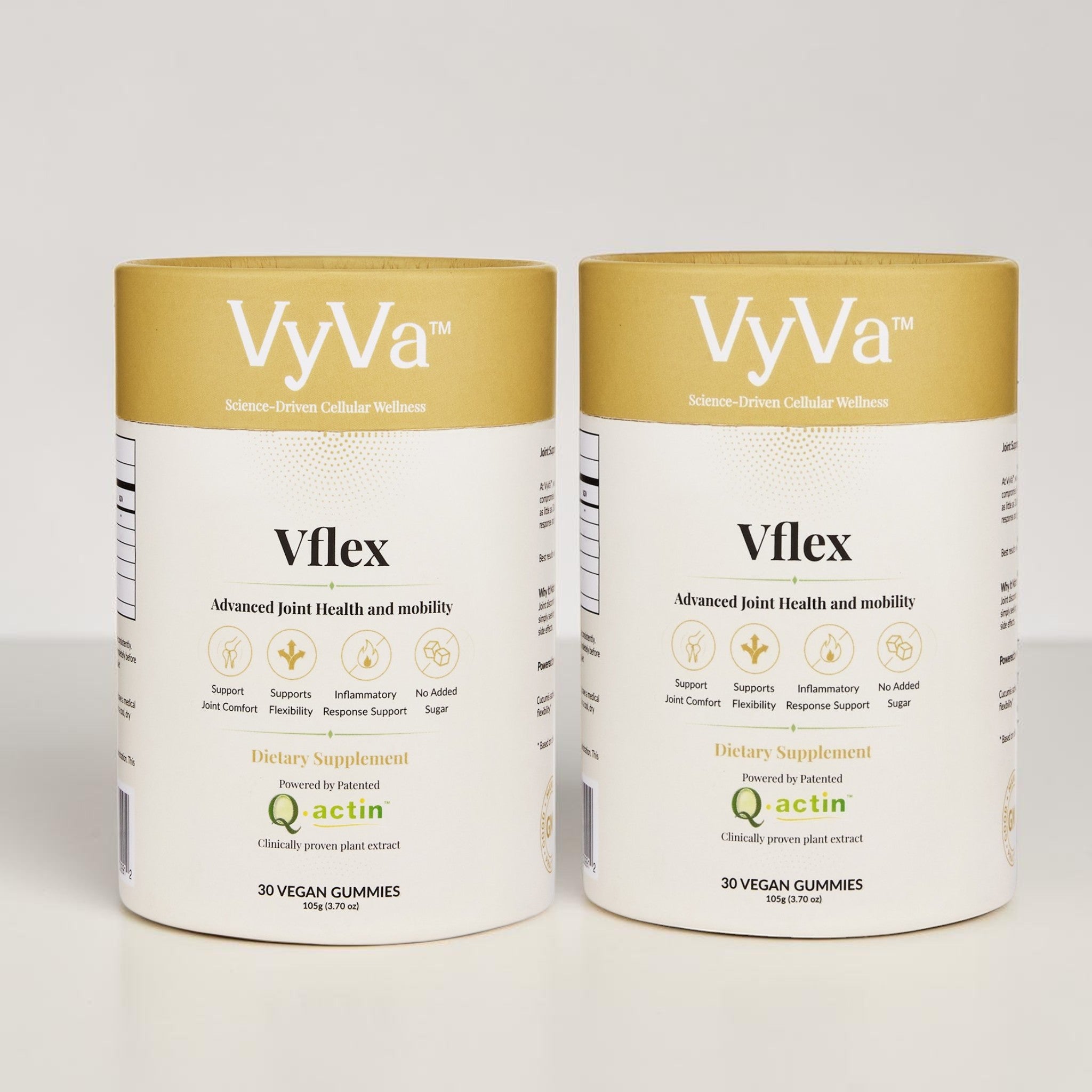 Vflex Joint Support Gummies bottle with brand-forward square crop