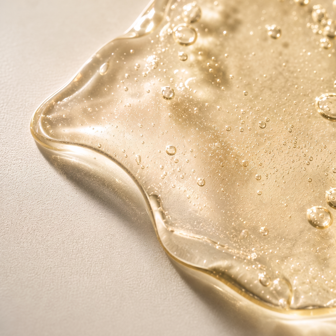 Serum texture in close-up