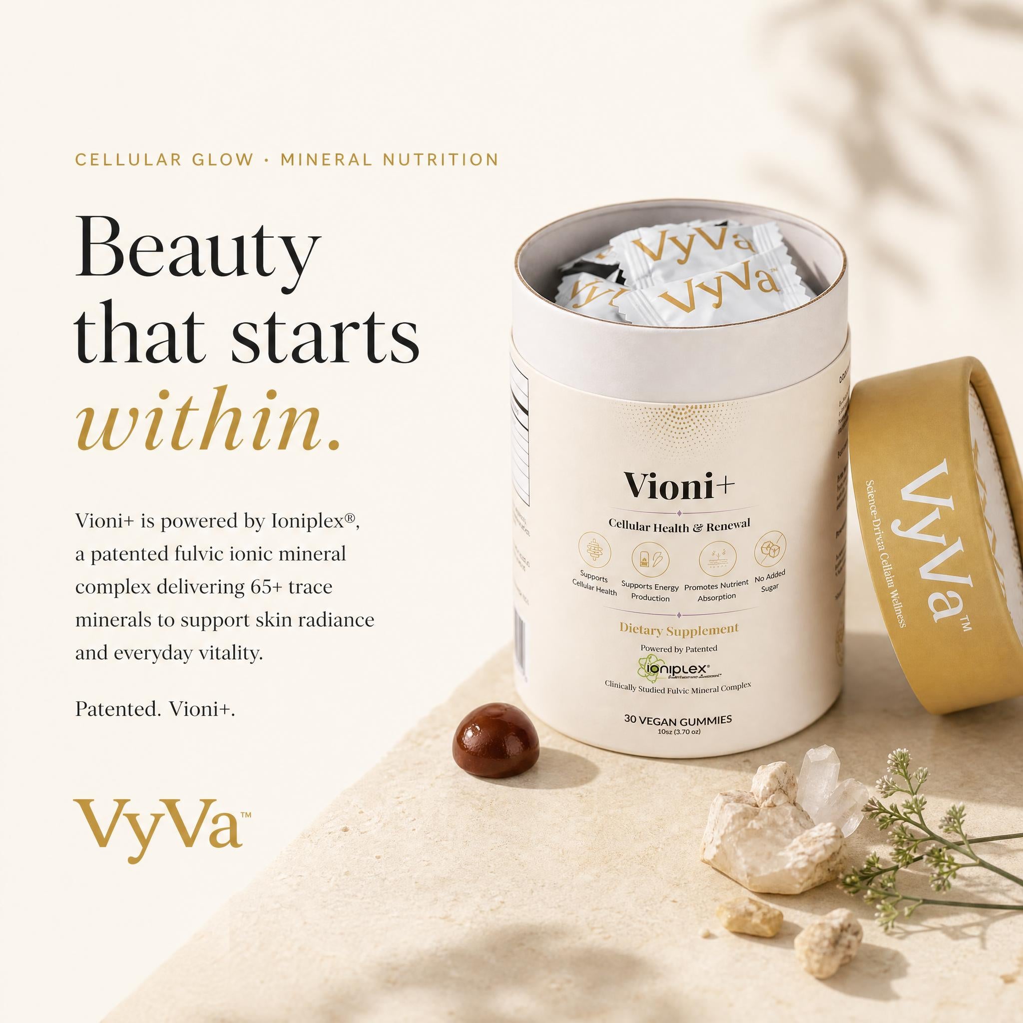 Vioni+ Ionic Vitality Gummies — 65+ ionic trace minerals